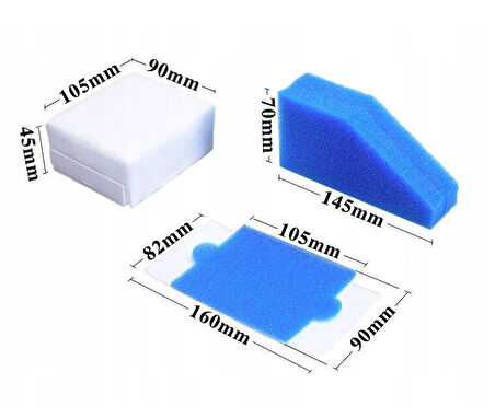 srfn ticaret Thomas Multi Clean X10 Parquet Aqua Uyumlu Filtre Seti-5 Parça