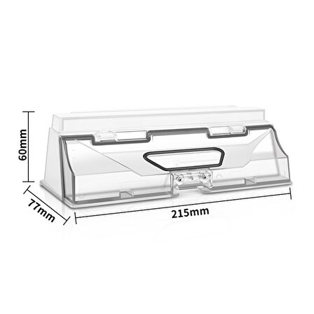 srfn ticaret Xiaomi Roborock S5 Max / S5 MaxV Uyumlu Robot Süpürge Toz Haznesi-1 Adet