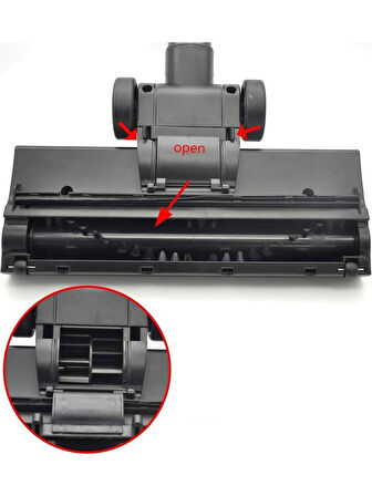 srfn ticaret Fakir Clarris Elektrikli Süpürge Turbo Brush Emici Yer Başlığı