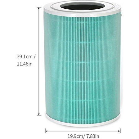 srfn ticaret Xiaomi Mi Smart Air Purifier Pro 2S Uyumlu Akıllı Hava Temizleyici Anti Formaldehyde Filtre (%100 İthal A+ Kalite)