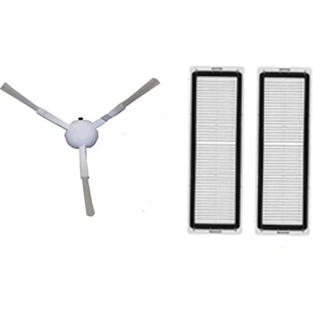 srfn ticaret Xiaomi Mijia 1C Vacuum Mop Seti: 2 Adet Hepa Filtre - 1 Adet Yan Fırça