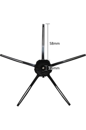 Roborock S55 Uyumlu Süpürge Yenileme Seti 4 Parça Siyah (Sarı Uç)