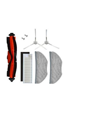 Mi Robot Vacuum Mop Essential Uyumlu 2 In 1 ( G1-mjstg1 ) Yenileme Seti (6 Parça)