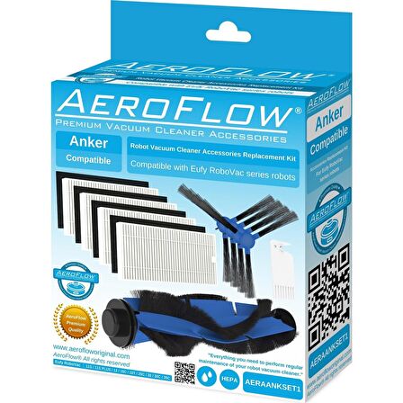 srfn ticaret AeroFlow Anker Eufy Robovac 35C Robot Süpürge Uyumlu Aksesuar Seti
