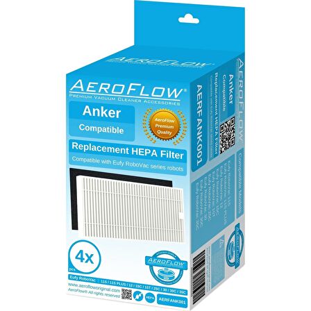 srfn ticaret Aeroflow Eufy Robovac 25C Hepa Filtre Seti 4 Adet - T2906021