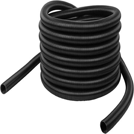 srfn ticaret (20 Metre) 38 mm Çaplı Ev-Ofis-Endüstriyel ve Ticari Süpürgeler Için Siyah Renk Hortum