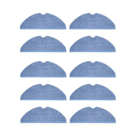 Srfn Ticaret Roborock S7 - S7 MaxV - S7 MaxV Ultra Uyumlu Mop Fiber Bez - 10 Adet