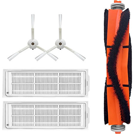 srfn ticaret Xiaomi Mop 2 Pro (Beyaz) MJST1SHW Uyumlu Yedek Fırça Filtre Seti - 5 Parça