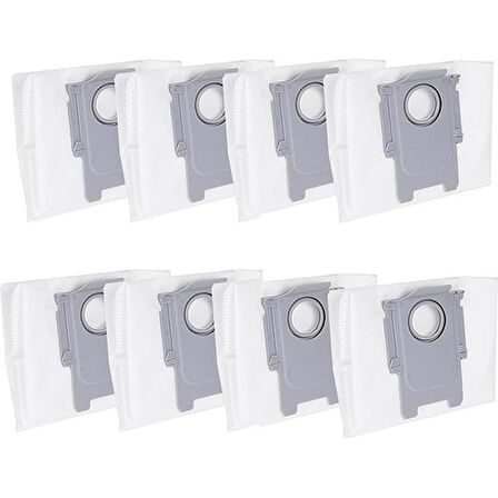 Srfn Ticaret Roborock Q7+, Q7 Max+, S8 Pro Ultra, S8+, S7 Maxv Ultra, Q5+ Uyumlu Toz Torbası - 8 Adet