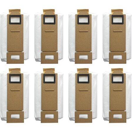 srfn ticaret Roborock S7/S7+/S7 Maxv +/T7/T7+/T7S Uyumlu Toz Torbası - 8 Adet
