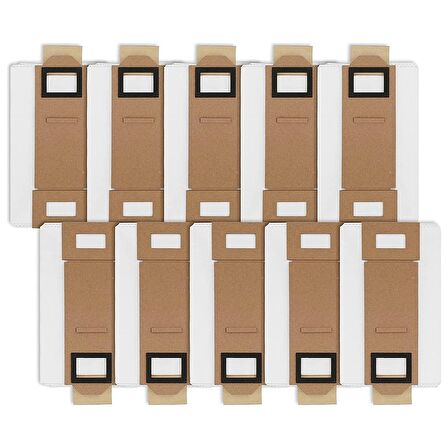 srfn ticaret Roborock S7/S7+/S7 Maxv +/T7/T7+/T7S Uyumlu Toz Torbası - 10 Adet