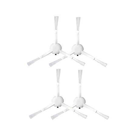 srfn ticaret Xiaomi Dreame D9 Robot Süpürge Uyumlu 4'lü Yan Fırça- Yedek Parça Seti