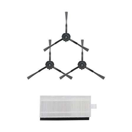 srfn ticaret Viomi S9 Robot Süpürge 4'lü Yedek Parça Seti