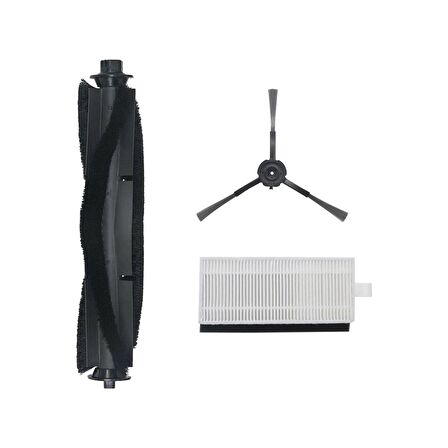 srfn ticaret Viomi S9 Robot Süpürge Ana Fırça/Yan Fırça/Hepa Filtre Seti - 3 Parça