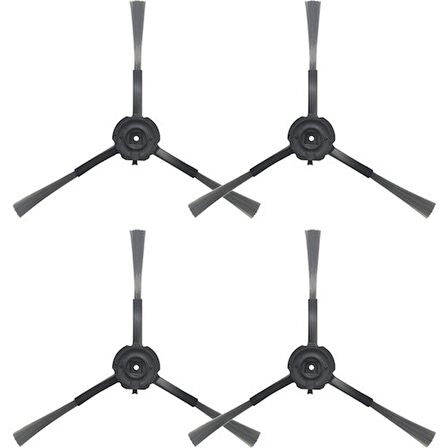 srfn ticaret Viomi S9 Uv Robot Süpürge Yan Fırça - 4 Adet