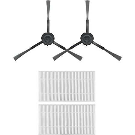 srfn ticaret Viomi V5 Pro Robot Süpürge Uyumlu Yedek Parça Seti - 4 Parça