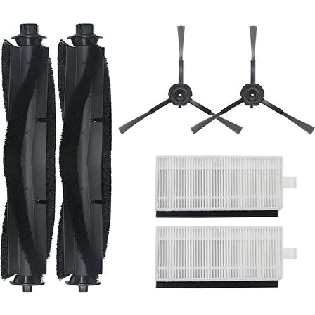 srfn ticaret Xiaomi Lydsto R1 Robot Süpürge Uyumlu 2 Ana Fırça 2 Yan Fırça 2 Hepa Filtre Seti
