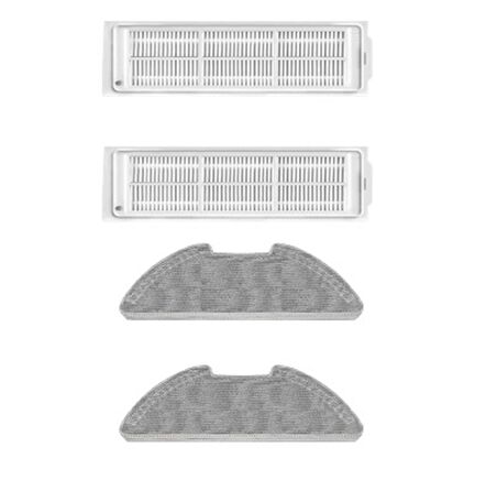 srfn ticaret Xiaomi Mop 2 Pro MJST1SHW Uyumlu Hepa ve Mop Seti - 4 Parça