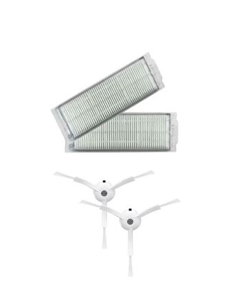 srfn ticaret Xiaomi Mop 2 Pro MJST1SHW Uyumlu Hepa ve Yan Fırça Seti - 4 Parça