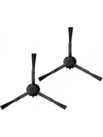 serfin ticaret Xiaomi Dreame F9 Robot Uyumlu Yan Fırça (Siyah)-4 Adet