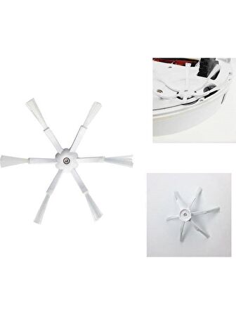 srfn ticaret Roborock S5 S5 Max S6 S6 Pure Uyumlu Yeni Nesil 6 Kollu Yan Fırça Seti-5 Adet