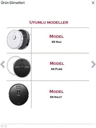 srfn ticaret Roborock Xiaomi Roborock S5 (S50/S51/S55 Series) S5 Max Uyumlu Akıllı Robot Süpürge Ana Fırça
