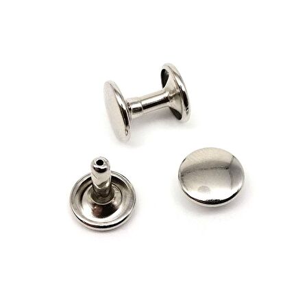 Perçin 33,5no 9mm İki Taraf Kafa 50 Takım (Leathercraft, Deri Hobi)