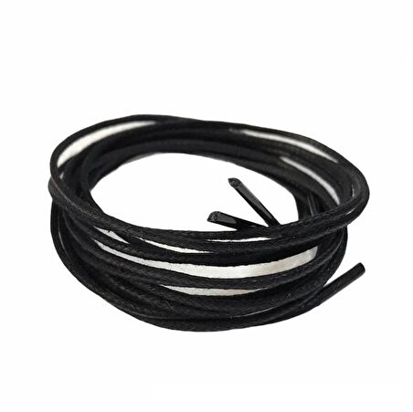 Yuvarlak Mumlu Ayakkabı Bağı 2mm K901 80cm 1 Çift
