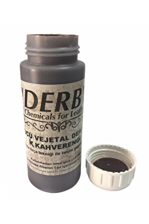 Vejetal Vaketa Deri Için Örtücü Boya 100ml (leathercraft, Deri Hobi) Koyu Kahve