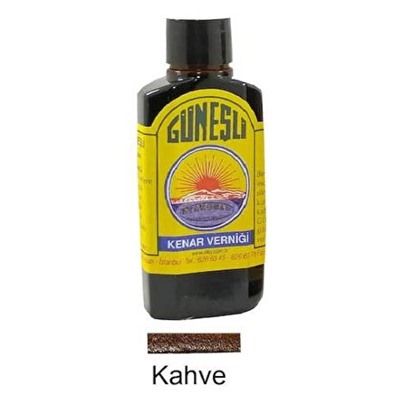 Güneşli Deri Kenar Vernik Boya 100ml (Leathercraft, Deri Hobi)