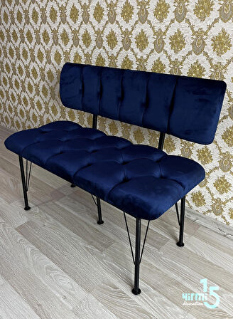 Metal Ayaklı Metal Alt Kasalı Sırtlı Bench & Puf 