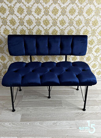 Metal Ayaklı Metal Alt Kasalı Sırtlı Bench & Puf 