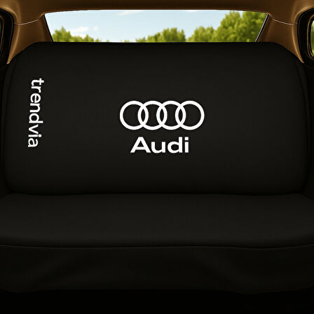 Audi Uyumlu Siyah Ön ve Arka Koltuk Kılıfı Seti Penye Kumaş Oto Servis Kılıfı
