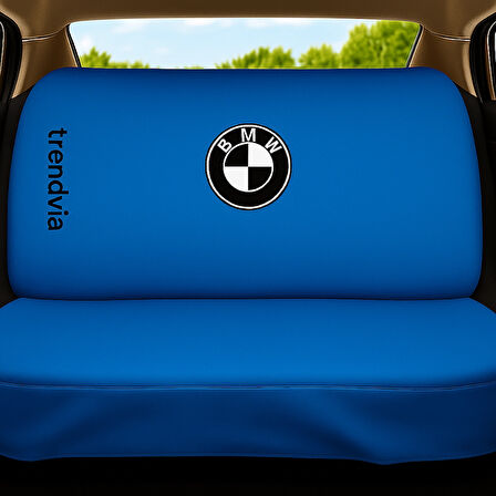 BMW uyumlu mavi ön ve arka koltuk kılıfı seti penye kumaş oto servis kılıfı