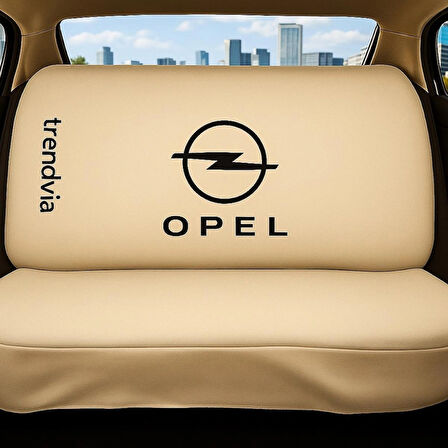 Oto Servis Kılıfı Bej Renk Opel Uyumlu Penye Kumaş Ön Arka Koltuk Takımı