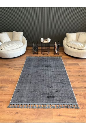Puffy Kabartma Desenli Yıkanabilir Kaymaz Taban Salon Halısı Mutfak Koridor Halısı S52