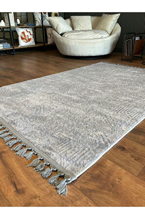 Puffy Kabartma Desenli Yıkanabilir Kaymaz Taban Salon Halısı Mutfak Koridor Halısı S52