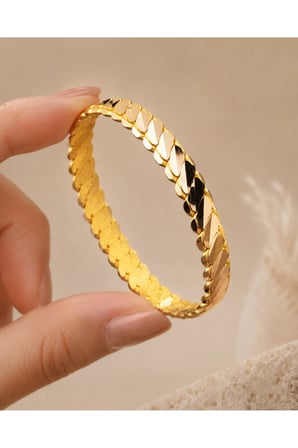 22 Ayar Altın Üçlü Burma Model Bebek ve Çocuk Bileziği 8,8 gr