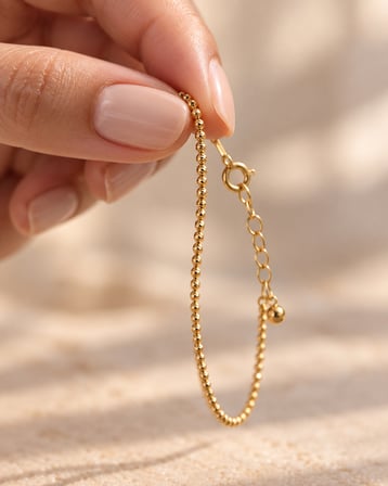14 Ayar Altın Mini Dorika Bileklik – 19 cm