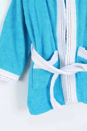 Bella Home Palyaço Nakışlı Kapüşonlu Çocuk Bornozu - %100 Cotton - Orijinal Kutulu