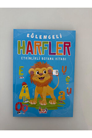 Eğlenceli Harfler Etkinlikli Boyama Kitabı (1 Adet)