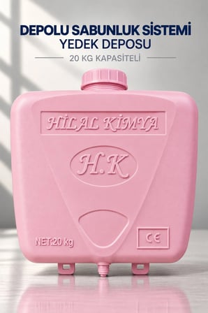 Depolu Sabunluk Sistemi Yedek Deposu 20 Kg Kapasiteli - PEMBE