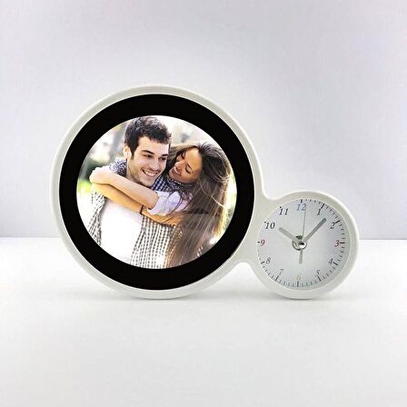 Sihirli Dokunmatik Led Işıklı Saat Ayna Fotoğraf Çerçeve