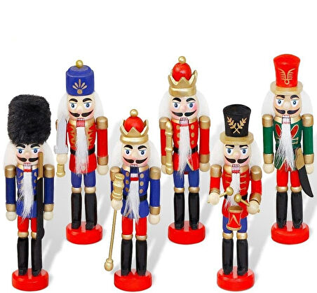 KURŞUN ASKER AHŞAP DEKORATİF EŞYA (6lı SET 13CM)