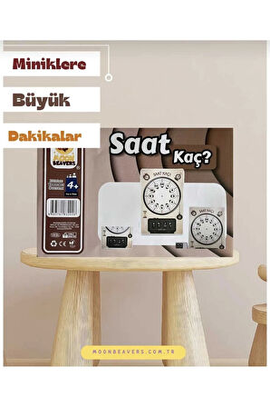 (“Saat Kaç?” Öğrenme Seti) Zaman Kavramını Öğrenin! - Miniklerimiz İçin Renkli Ahşap Oyuncak