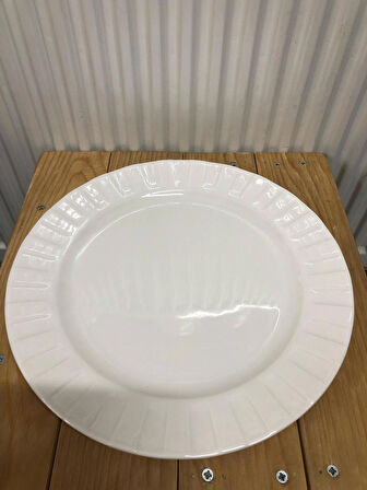 SARE Porselen Servis Tabağı (6'lı) Porselen Zümrüt Sunum Seti