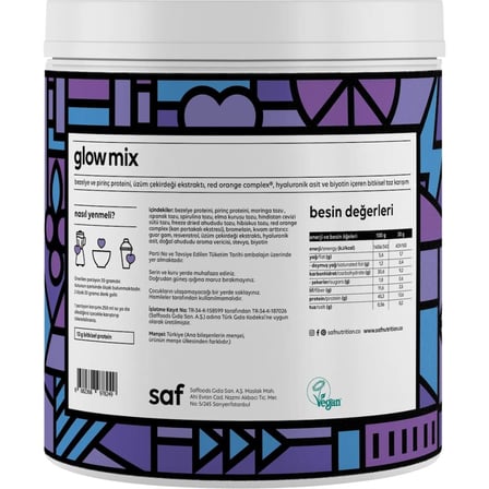 Saf Nutrition Saf Protein Mix Glow 360gr