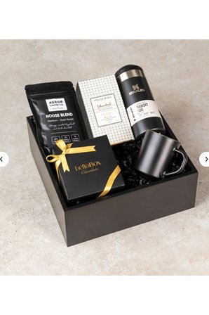 Black & Gold Experience Hediye Kutusu | Termoslu Premium Kahve Hediye Seti | Doğum Günü, Babalar Günü, Kurumsal Hediye, Sevgiliye ve Özel Gün Hediyesi