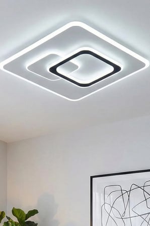 Stark Plafonyer Modern Tasarım 3 Renk Işıklı Ultra Power Ledli Avize - Kumandasız