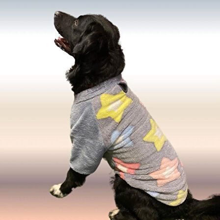 Gedyco Stars Premium Peluş Orta Irk Köpek Sweatshirtü 